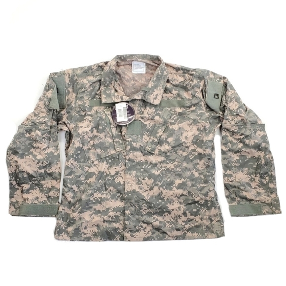 Defender M Tencate Camo Jacket Mens M Short Army Combat Uniform Flame Resistant - Picture 1 of 13